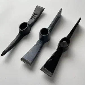 High Carbon Steel Mini 400g Forged 300mm Pickaxe Hand Garden Pick Head Farm Tools