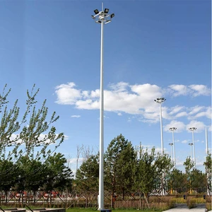 Tengfei Cheap Price High Mast Flood Light Poles Outdoor 15 Meters High Light Pole