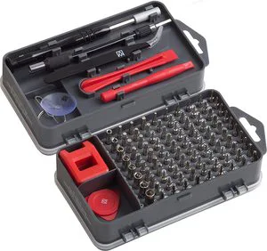 Precision Mechanic's 108 in 1 Steel Screwdriver Set OEM Repair Kit for Smartphones Tablets PCs Consoles Cameras & Watches