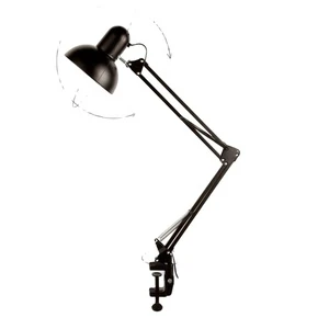 Manicure Table Lamp Nail Desk Night Light Fixture With Clamp Computer Office Accessories Vintage LED Folding Book Read Writing