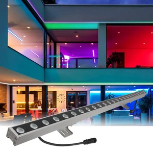Waterproof IP66 Control Available Aluminum Alloy 18W DMX512 RGB Wall Washer Led Light for Project