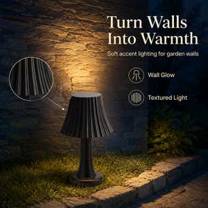 12W Outdoor Pleated Waist Contraction Pillar Light Base Diameter 125 PC Diecast Garden Gate Post Top Landscape Lamp AC85-265V