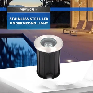 1W/3W Single Color Round/square Waterproof Recessed IP68 up LED Underground Light for Garden