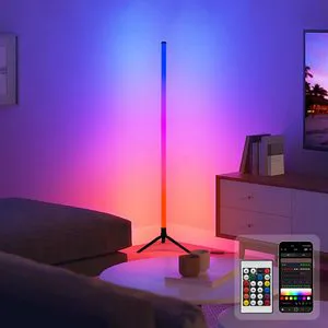 RGBIC Corner Lamp Color Changing with APP and Remote Control LED RGB Floor Standing Lamp for Living Room Home Decor