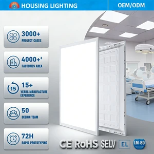 Eco-Friendly 1-10V Dimmable 120x30 120x60 62x62 60x60 Led Ceiling Light Panel With Microwave Sensor