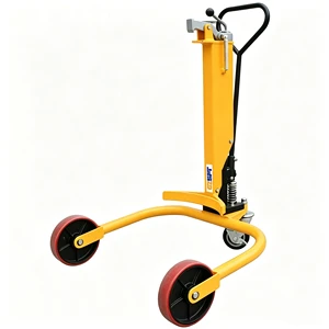 250kg Hydraulic Oil Drum Truck For 55 Gallon Steel Drum Workshop Handling