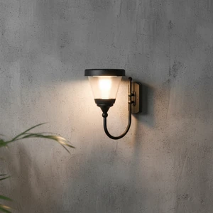 Solar LED Aluminum Wall Lantern IP65 Waterproof Warm White 3500K Outdoor Wall Sconce Garden Yard Landscape Light