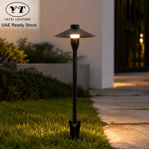 Modern Outdoor Lawn Lamp Aluminum IP65 Waterproof Led Garden Light With Spike 5W Warm White Outdoor Pathway Lighting