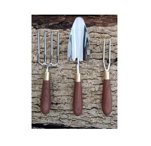 Modern Garden Tools Set Prime Quality Metal Gardening Tools With Wooden Handle for Indoor and Outdoor Hand Planting Kit