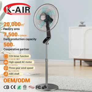 Electric Cooling Stand Standing Pedestal Floor Fan 18 Inch with Big LED Display & Long Distance Remote Control