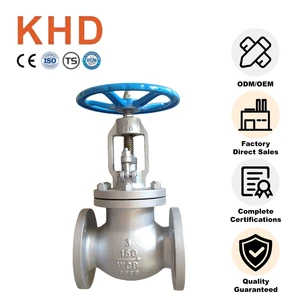Customized WCB 3in Industrial Globe Valve 304 Stainless Steel Manual Power High Platform Flange Globe Valve