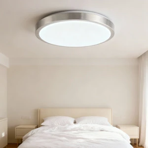 3-Color Temperature Round Ceiling Light 11W 17W 23W DIP Switch Adjustable Exquisite Carved PMMA Cover For Living Room Bedroom
