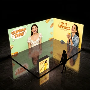 Aluminum Modular SEG Led Light Box Fabric 20x10 Trade Show Led Backdrop Exhibition Seg Advertising Light Box Display Booth