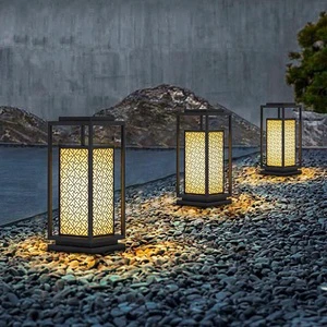 Retrospective LED Floor Light for Garden IP65 Waterproof Courtyard Decoration Outdoor Lawn Lights Retro Column Design CRI 95