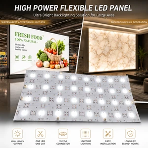 160Degree LED Lens 24V Flexible LED Module Sheet High Quality SMD2835 Cuttable LED Sheet Light with 5 Years Warranty UL CE