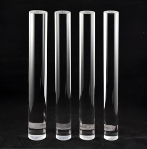 FD Factory Made High Purity Polishing Low-melting Clear Heating Quartz Fused Silica Glass Rods for Auto Light Source Bridge Rod