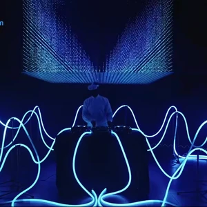 Black/White Silicone LED 360 Degree Neon Round UCS1903 Pixel 24V Flexible Programmable Tube Light D25mm RGB Neon Flex