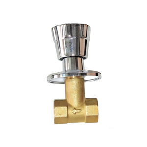 Brass Globe Valve Manual Switch Factory Wholesale 1/2 Inch Flange X Flange Stop Valve Water OEM Handwheel Decorative Cover