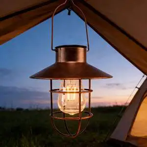Portable Multifunctional IP65 Waterproof Solar Camping Light Touch Switch Warm Light USB Charging Hanging Lamp All Seasons