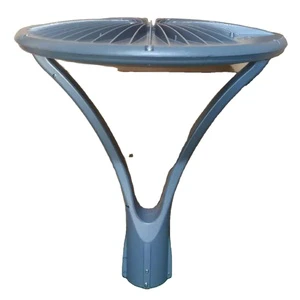 Volttalent LED Garden Light Landscaping Fixture Bollard Lamp Traditional Lantern Gray Pole Nano Coating Walkway Bridge
