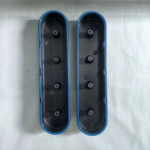 VALVE COVER, ALUM FABRICATED, LS Series, with Coil Stand-offs, Modified Inside Rail Design for Racing Rockers, Incl Sil Gskts