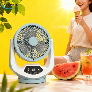 Factory Touch Screen 7 Inch 3 Speed Adjustable Remote Control Desk Fan Air Circulator Fan