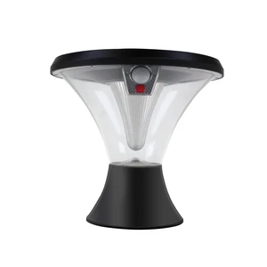 China Manufacturer Motion Sensor Waterproof Solar Courtyard Gate Column Light Outdoor Villa Gate Led Garden Pillar Lights