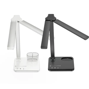 Dimmable LED Desk Lamp with USB Charging Port, Dual Swing Arm Architect Table Lamp Light Desk Lamp for Home Office Dorm