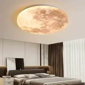 Modern Simple Indoor Lighting Creative Moon Ceiling Lamp Ultra-thin Suitable for Bedroom Led Ceiling Lamp