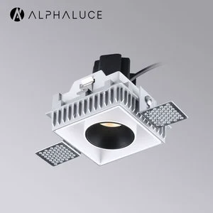 Modern Double Head Recessed COB LED Downlight Trimless Adjustable IP20 Rated 5-Year Warranty Ceiling Light for Living Room