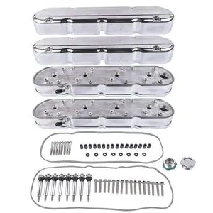 Polished Engine Valve Covers for Chevrolet Small Block V8 LS1 LS2 LS3 LS6 293 325 364 376 427 Ci 8082 3P Tuning Engine Systems