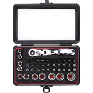 44Pcs Tools Socket Ratchet Wrench Set 1/4-Inch Socket Wrench Set High Quality Socket Wrench Bit Set