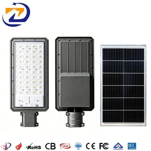 Commercial IP65 Waterproof LED Solar Street Light LiFePO4 Battery 180LM/W Solar Road Lamp for Highway Bridge Infrastructure