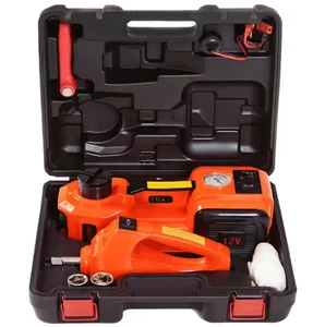 3 in 1 Electric Hydraulic Car Jack 5T 12V Car Jacks With Impact Wrench &Tire Inflator Built-in LED Light