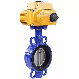 carbon steel Butterfly Valve DNOVA WCB-316L-VITON 16 bar compact flanged electric