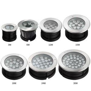 Outdoor Recessed Ground Floor Lamp Ip67 Waterproof Rgb Inground 12v Dc24v 304 Stainless Steel Buried Led Underground Light