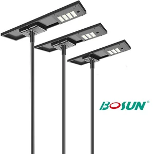 BOSUN IP65 Solar Street Lamp Waterproof Aluminum 120W 150W 180W 240W All In One Solar Street Lights Outdoor