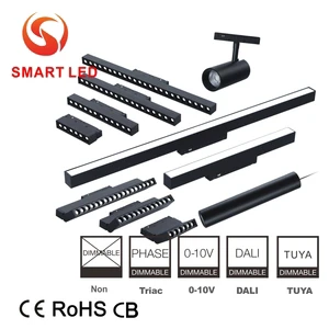 10W 20W 30W 40W 48V DC LED Flood Light Aluminum COB Magnetic Track Rail Office Lighting