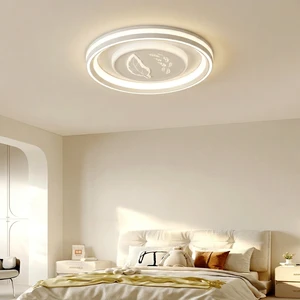 Sleek Multi-Ring Ceiling Fan Light with Artistic Leaf Center and Seamless Performance Delivering Superior Utility High-End Decor