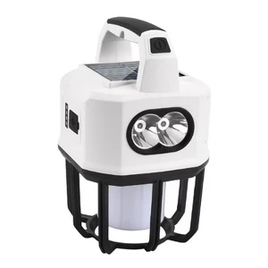 2400mah Powerful Dual Source Portable LED Camping Light 360 Degrees Solar Rechargeable Aluminum Alloy Lamp Tent Lighting Road