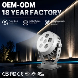 Aluminum Die Casting IP66 CRI90 3000K 6000K LED Spot Lamp for Bridge Building Villa Garden Landscape Lighting 9W 12W