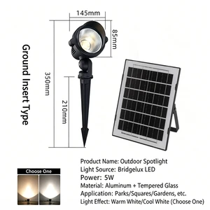 Waterproof IP65 Solar LED Floodlight For Outdoor Park Parking Lot, Energy Efficient Landscape Spotlight For Garden Yard Pathway