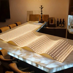 Flexible LED Light Sheet Ultra Thin DC24V SMD2835 288LEDs LED Backlight Panel for Stone Marble Countertop and Furniture
