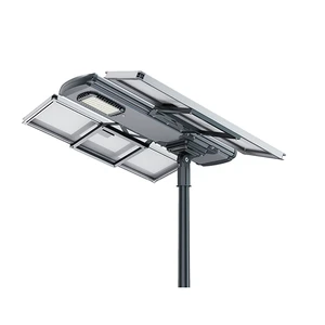 Waterproof IP66 All-in-One Aluminum Solar Street Lamp ROHS Certification New Design Outdoor Use Road Garden LED Light Source