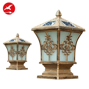 Flyinglighting Solar LED IP65 Gate Post Pillar Light Lamp Modern European Style