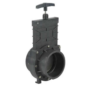 Factory High Quality Manual Check Water Plastic PVC Gray Color Knife Gate Slide Valves For Irrigation