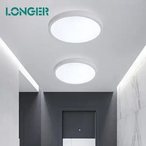 Surface Mounted Living Room Design PP Round Modern Led Ceiling Light