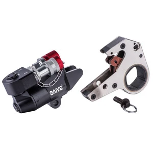 SHWD30 10000Psi 9423Nm Hollow Profile Actuator of Hydraulic Torque Ratchet Wrench Cassette AF 41-90mm with Quick Coupling Halves