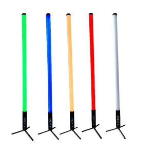 28W Waterproof LED Pixel Light Tube for Live Streaming and Stage Decoration, Wireless Battery Powered RGB Effect Light