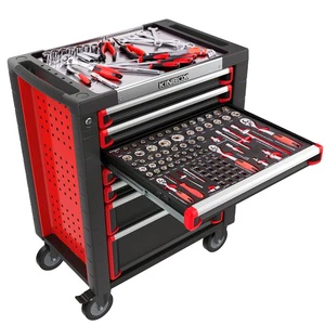 Kinbox Workbench Tool Chest Cart Trolley Garage Storage Cabinet Werkzeugwagen Mit Werkzeug Servante D'atelier Carro Herramientas